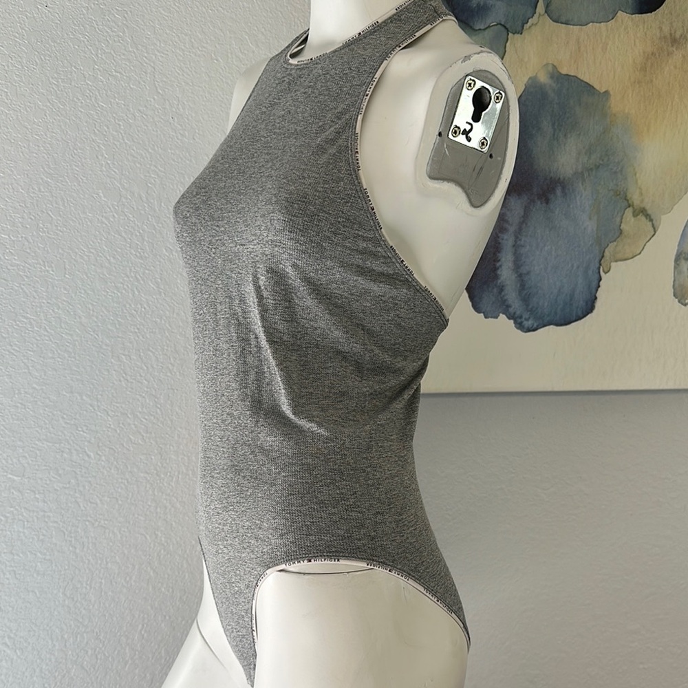 Tommy Hilfiger Women Gray Sleeveless Bodysuit